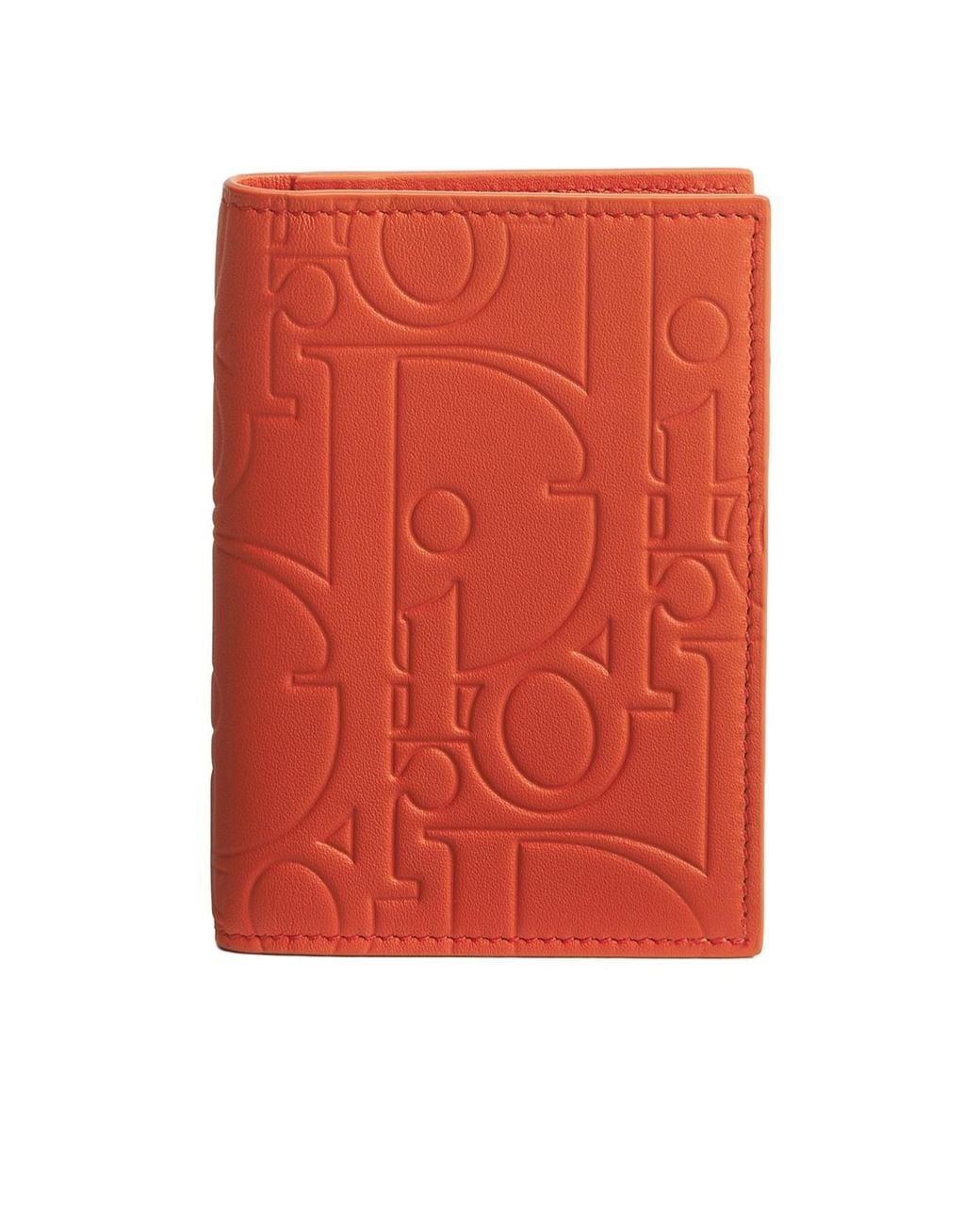 Dior Red Bifold Card Holder for men