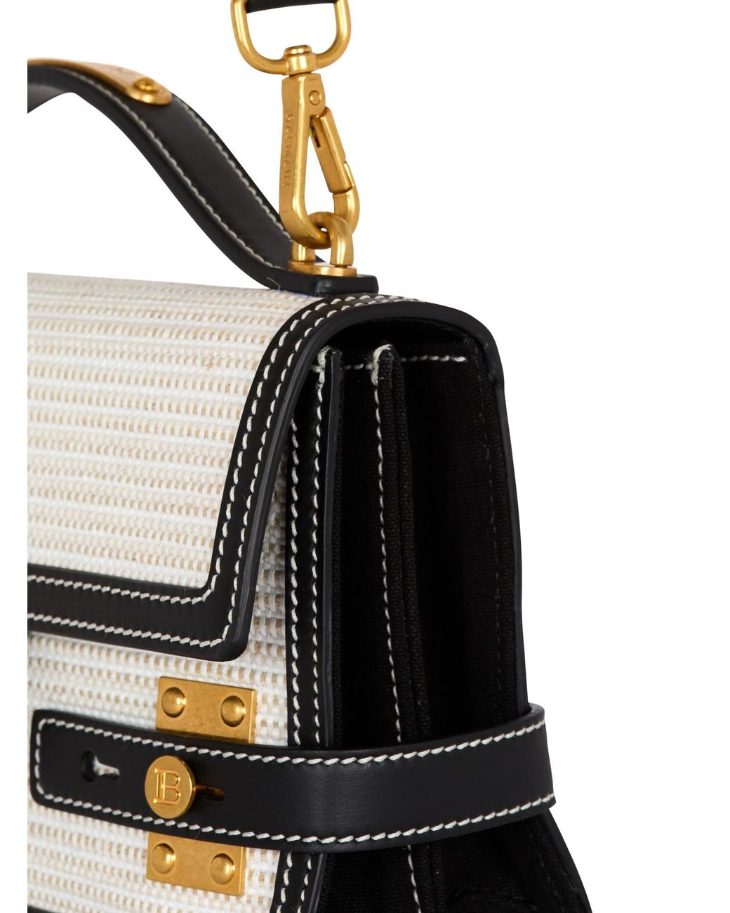 Balmain Black B-Buzz Shoulder 24 Bag