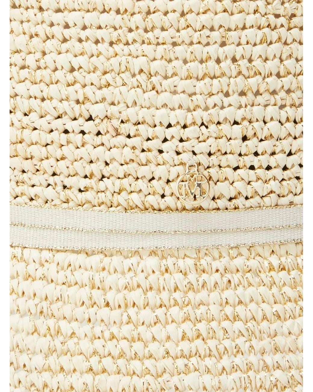 Maison Michel White Lila Woven Cloche Hat
