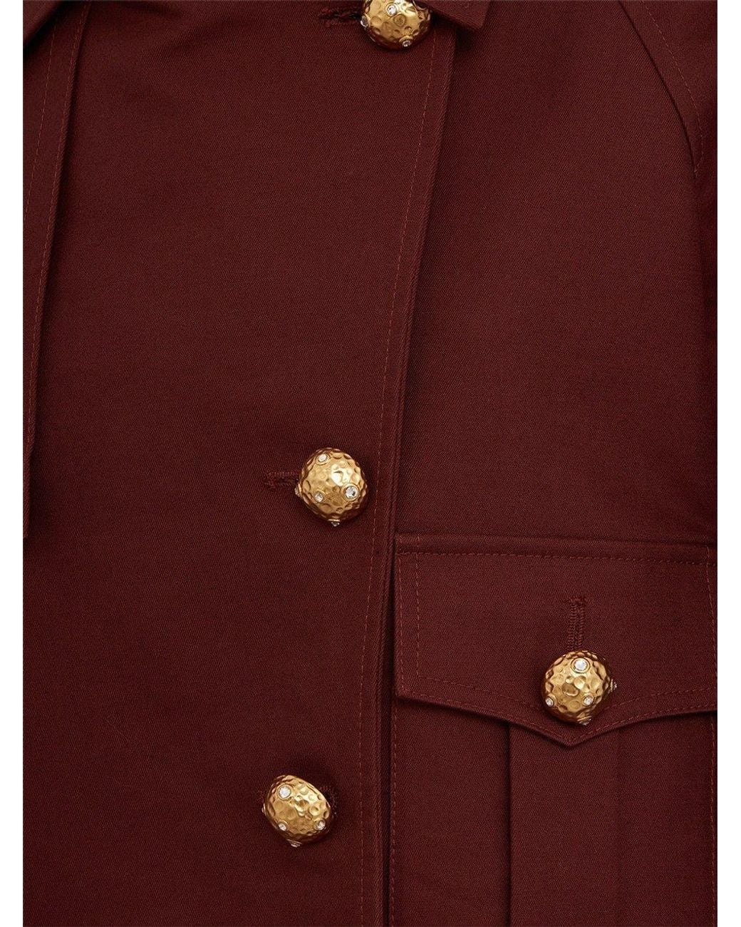 GIUSEPPE DI MORABITO Red Cropped Double-Breasted Jacket