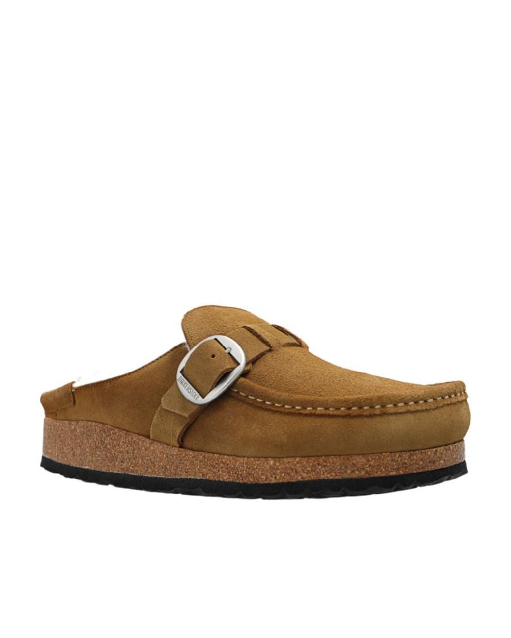 Birkenstock Brown Buckley Rounded-Toe Slip-On Sandals