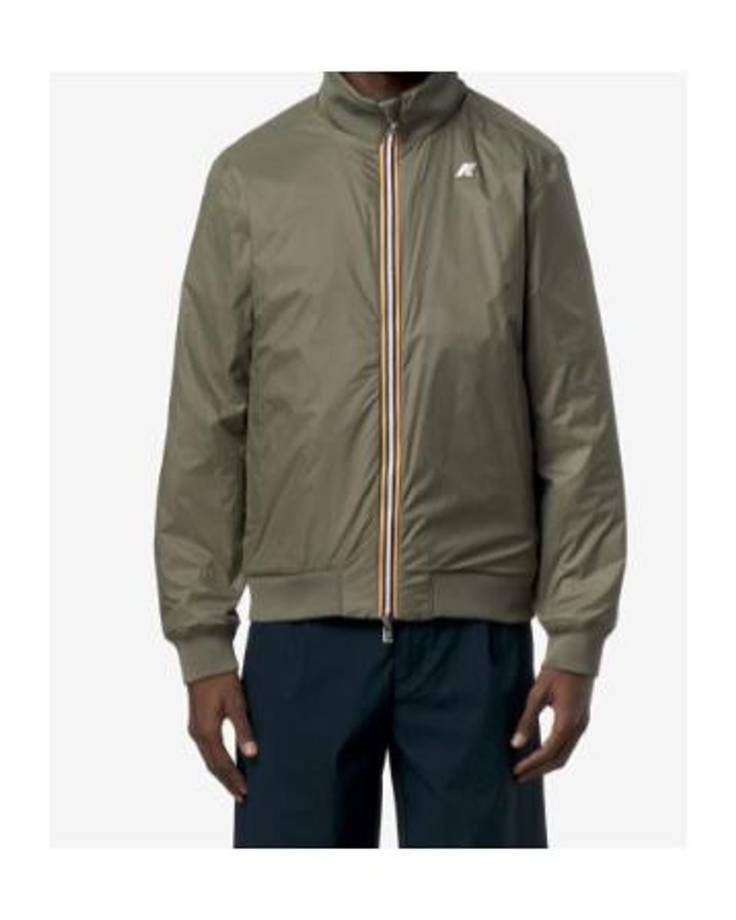 K-Way Blue Reversible Zip-Up Jacket for men