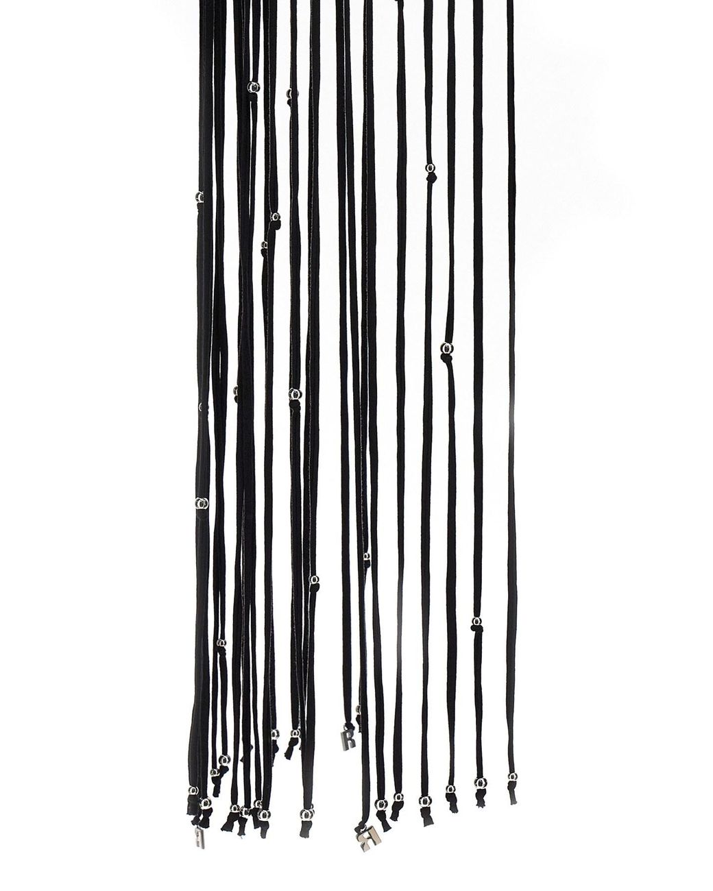 ROTATE BIRGER CHRISTENSEN Black Halterneck Fringed Mini Dress