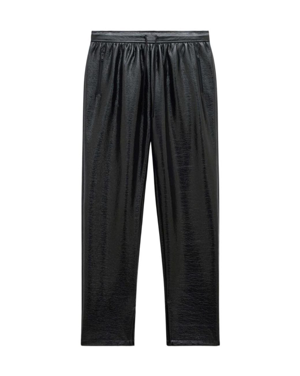 Courreges Black Elastic Waist Casual Pants