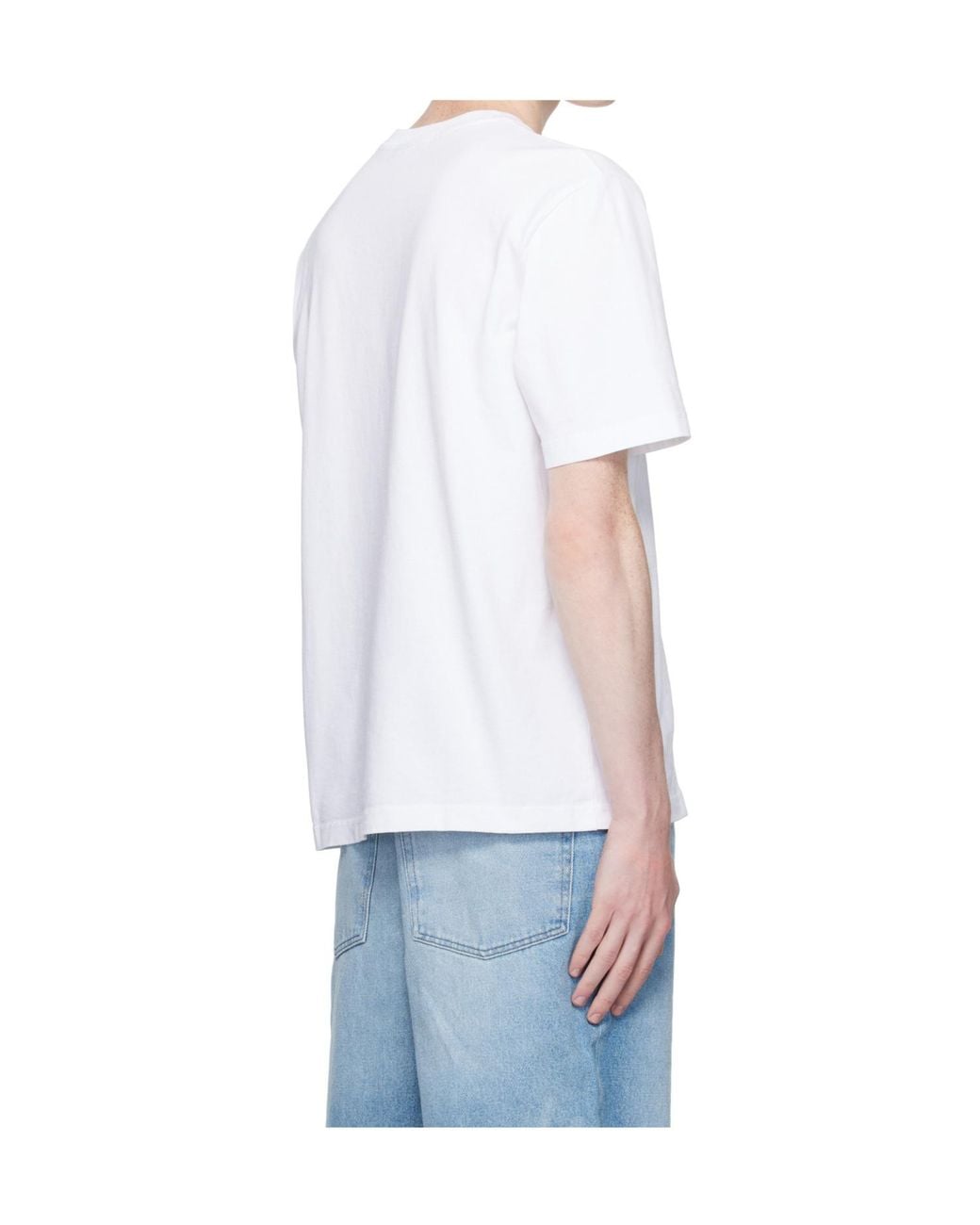 Maison Kitsuné White Maison Kitsuné Handwriting Comfort T-Shirt for men