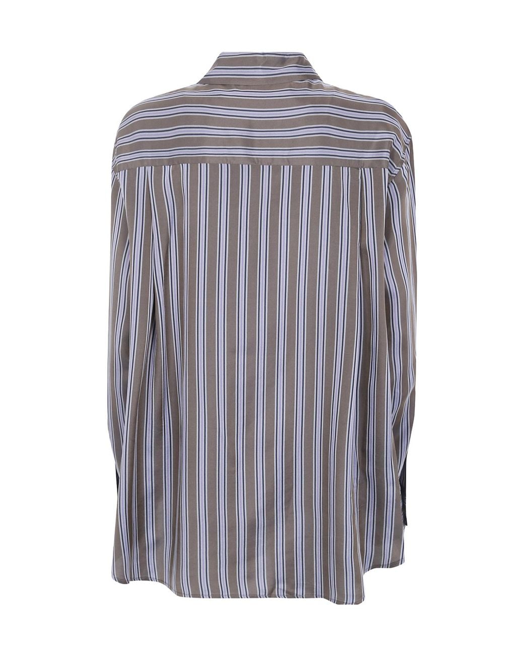 Frankie Shop Purple Striped Shirt