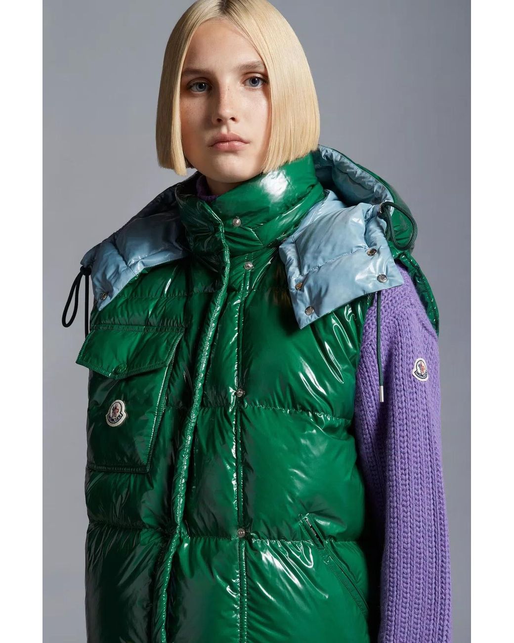 Moncler Green Karakorum Short Down Jacket