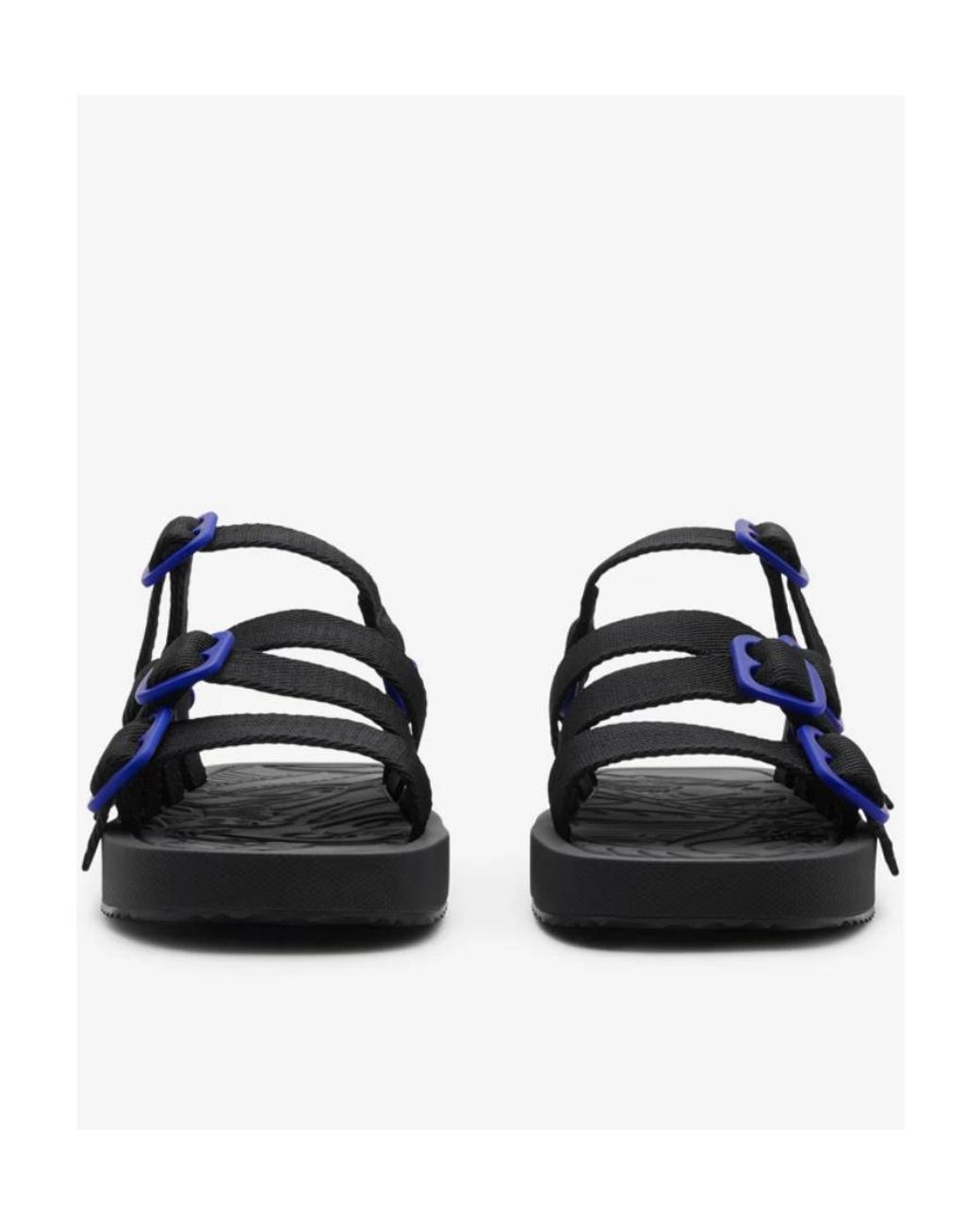 Burberry Blue Nylon Strap Sandals for men