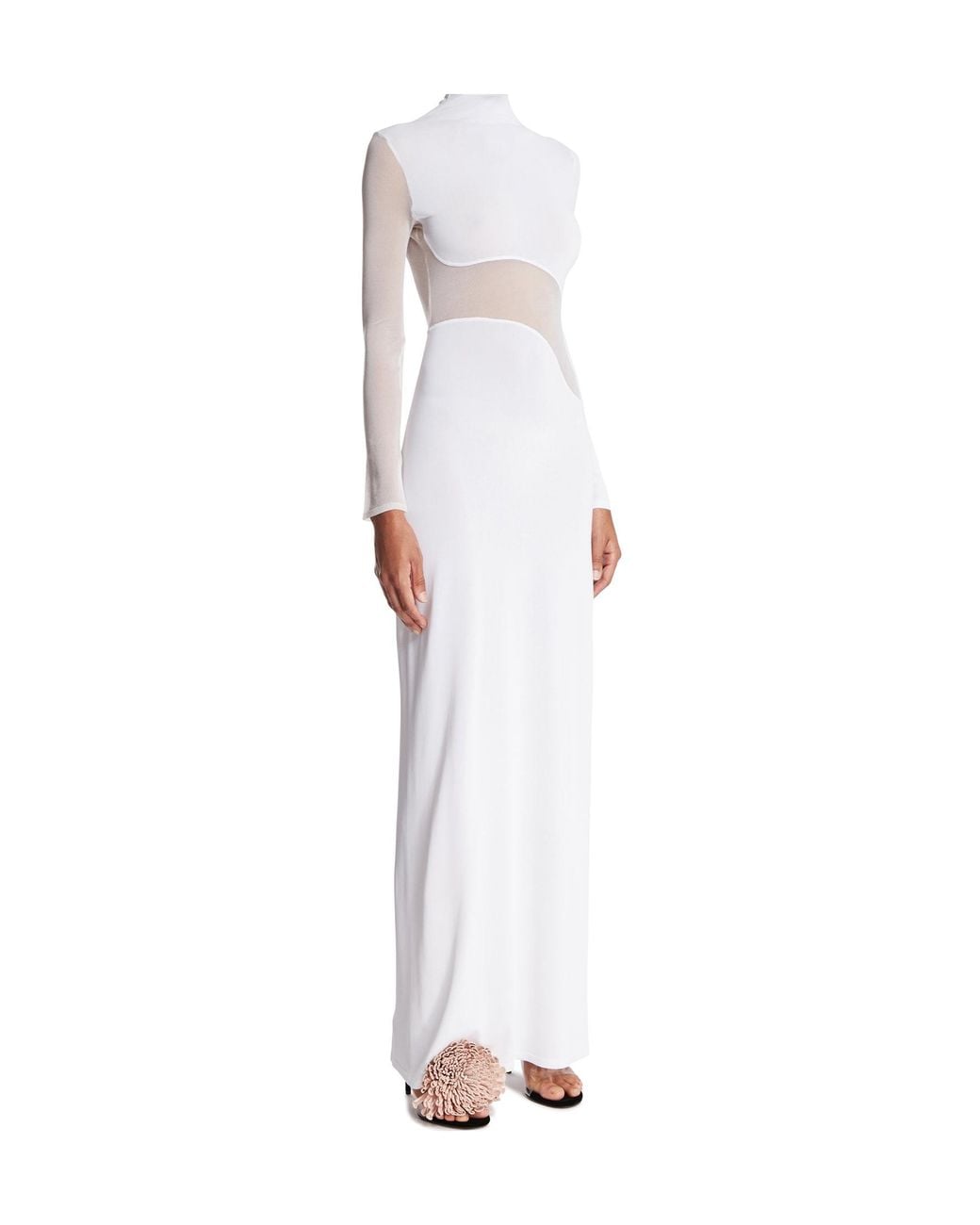 Alaïa White Alaïa Knit Cut Out Dress