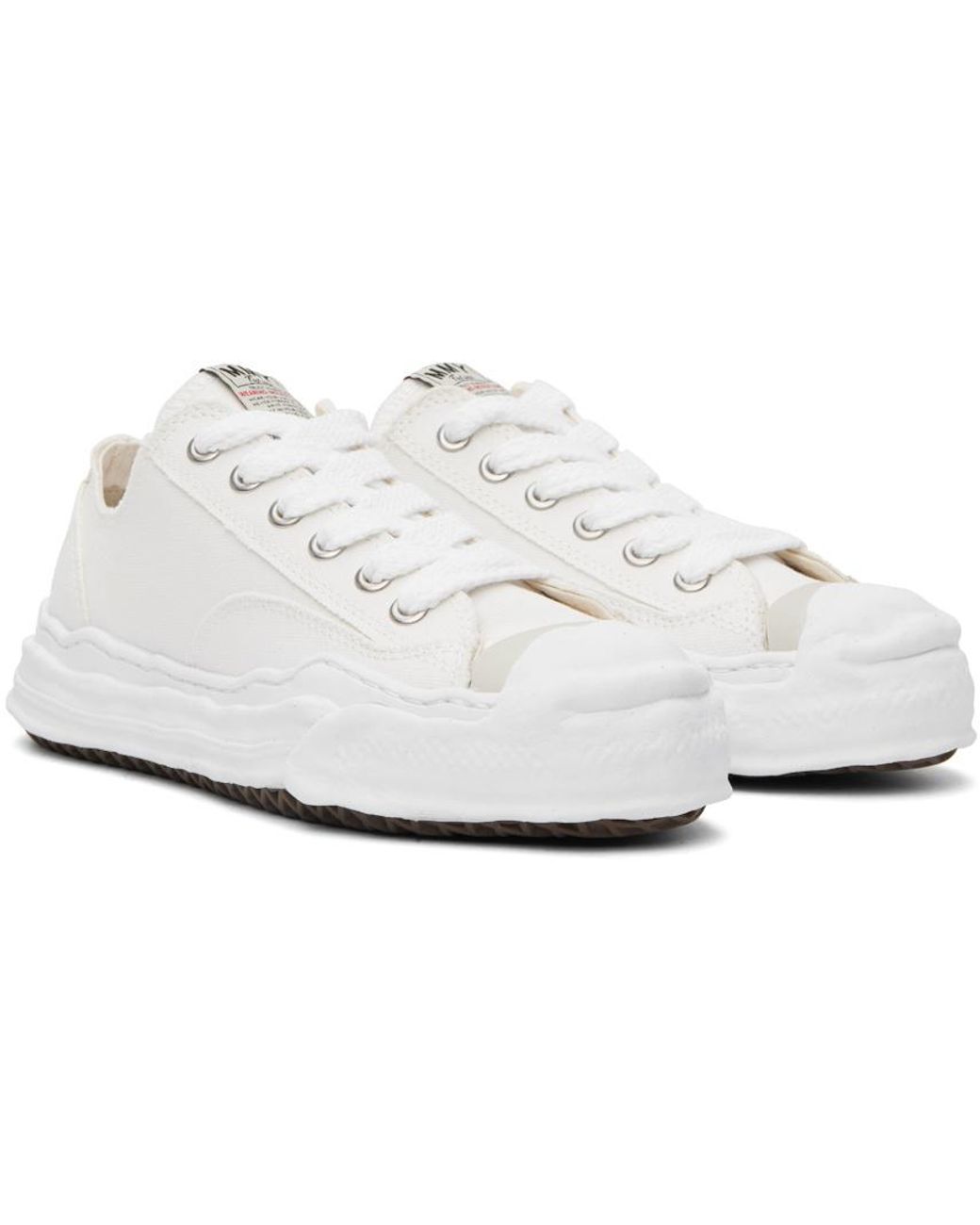 Maison Mihara Yasuhiro White Hank Lace-Up Sneakers for men
