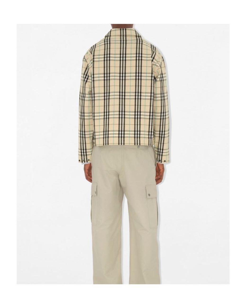 Burberry Natural Vintage Check Zipped Jacket for men