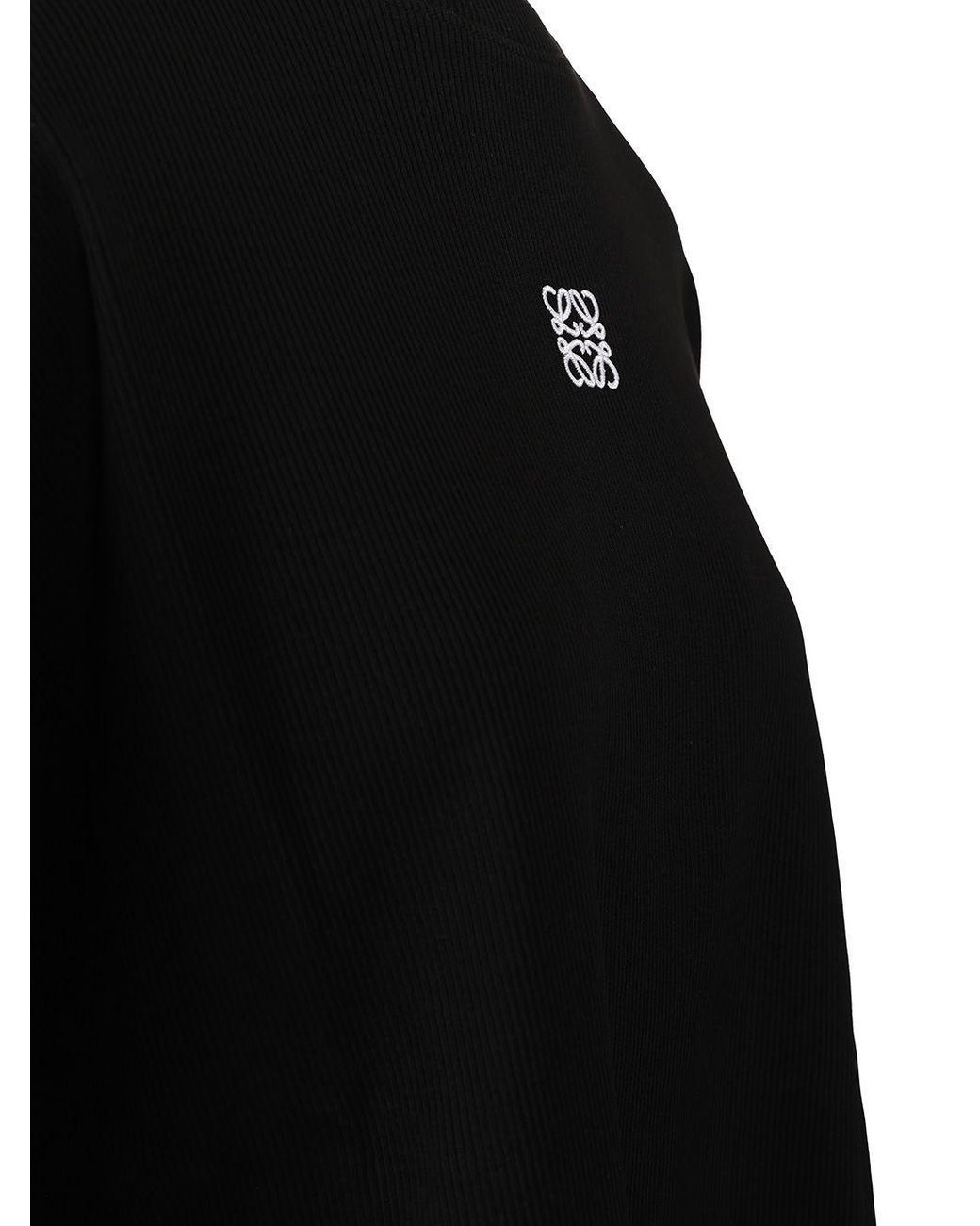 Loewe Blue Long-Sleeved Crewneck T-Shirt for men