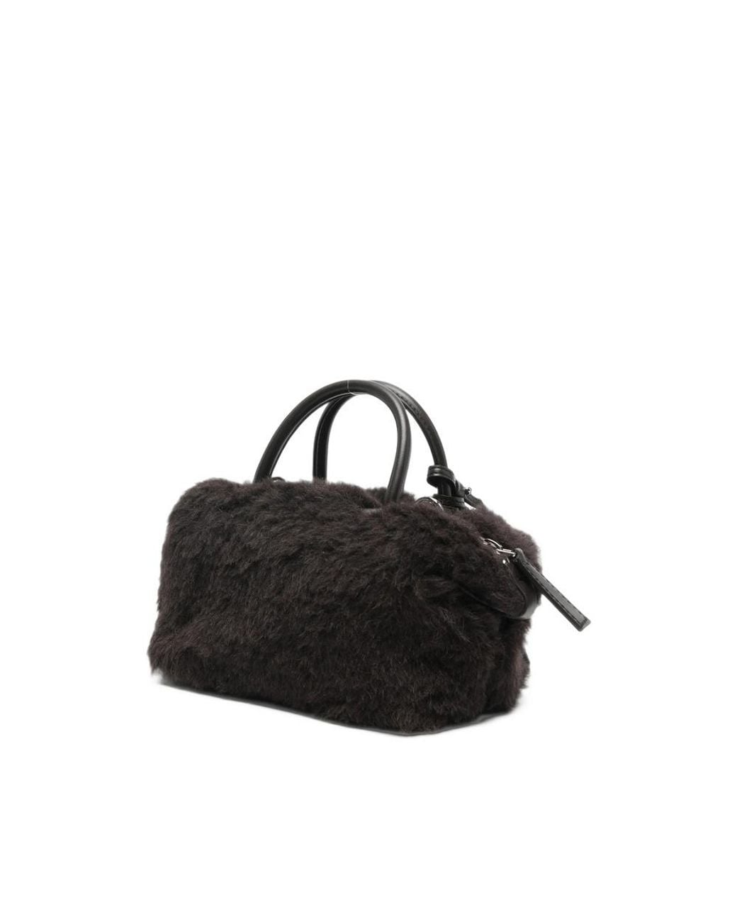 Max Mara Black Zippered Shoulder Bag