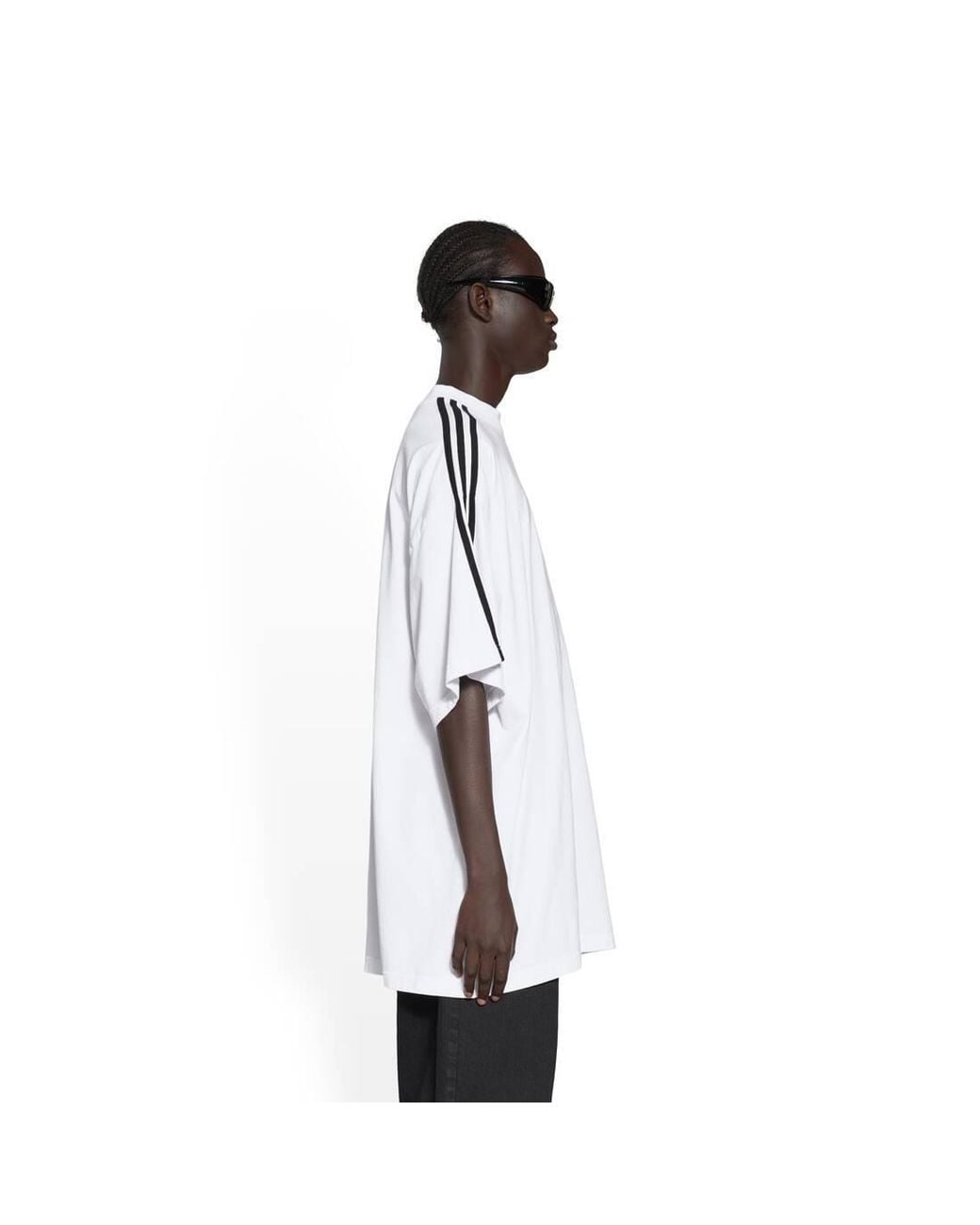 adidas x Balenciaga White Balenciaga Adidas T-Shirt Oversized for men