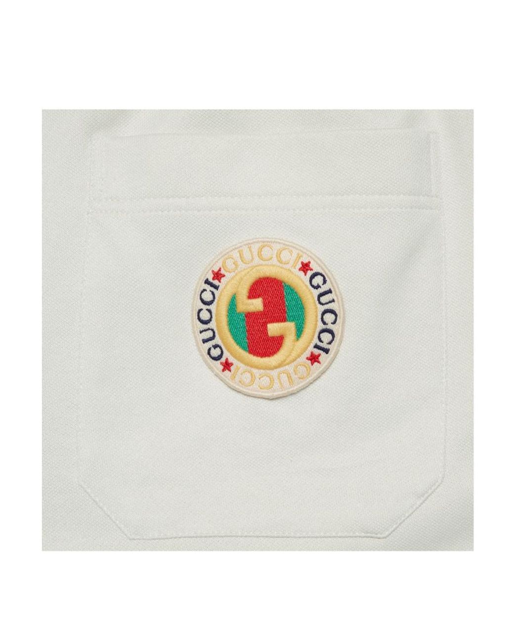 Gucci White Logo-Patch Cotton Track Pants for men