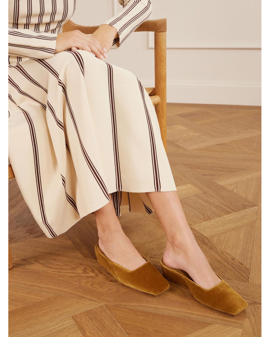 Zimmermann Brown Velvet Mules