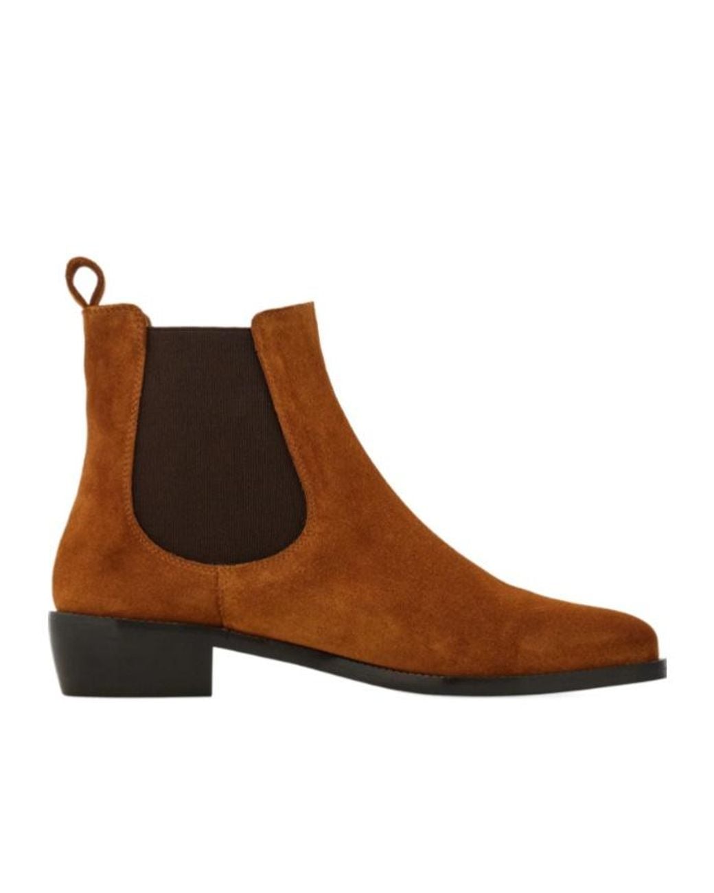 Ferragamo Brown F Buckle Chelsea Boot