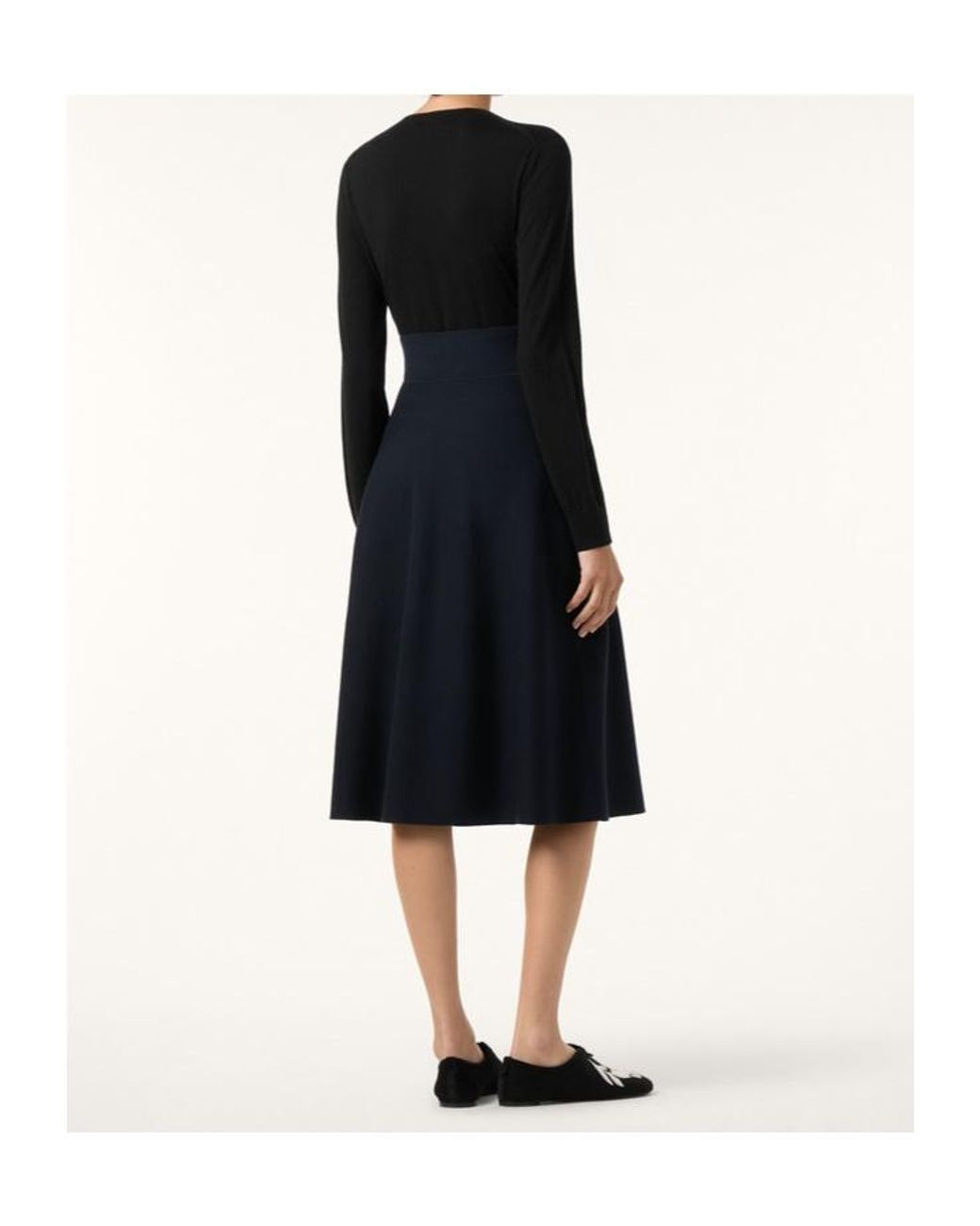 Loro Piana Blue Touch Royal Lightness Skirt