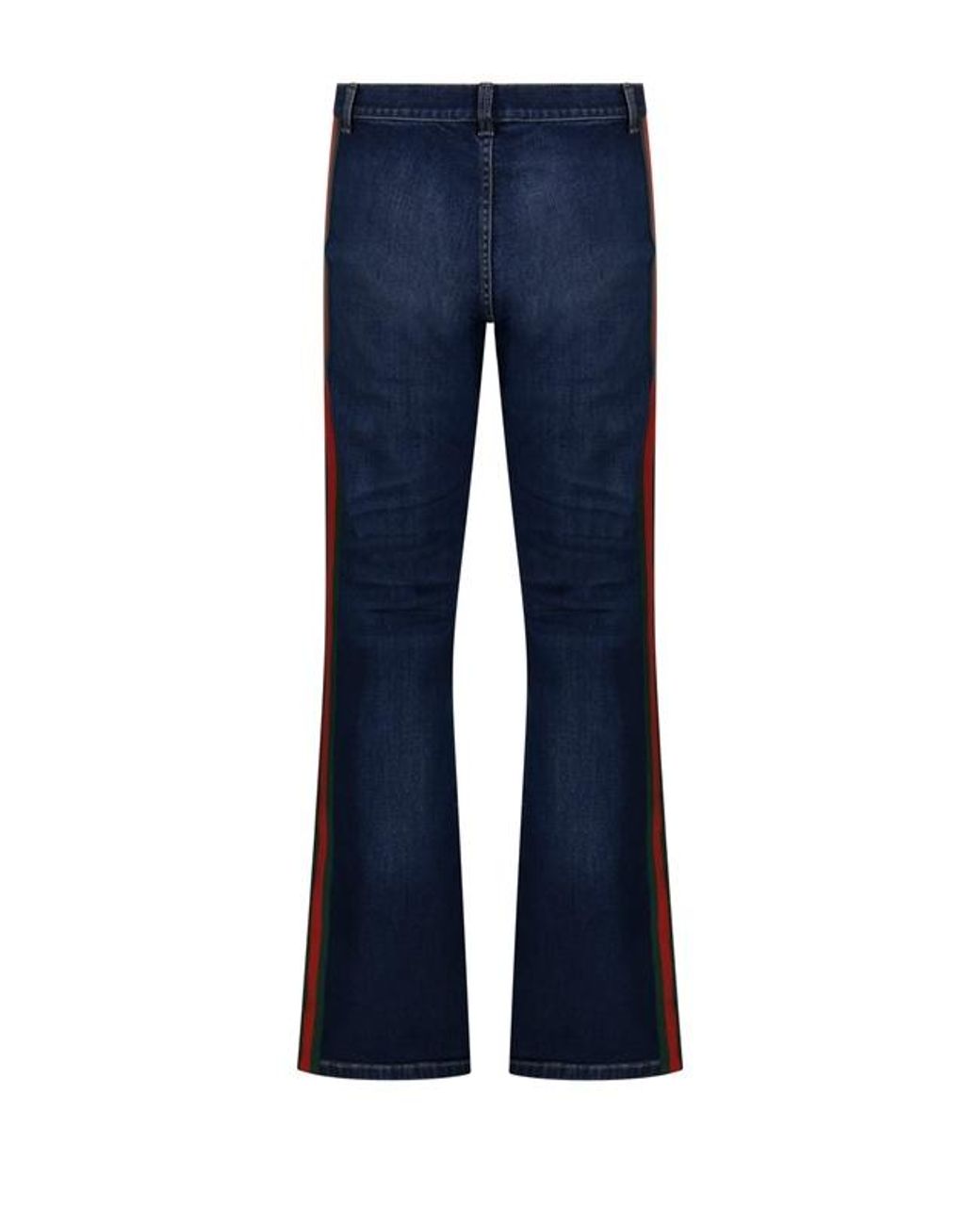 Gucci Blue Web Side-Stripe Jeans for men