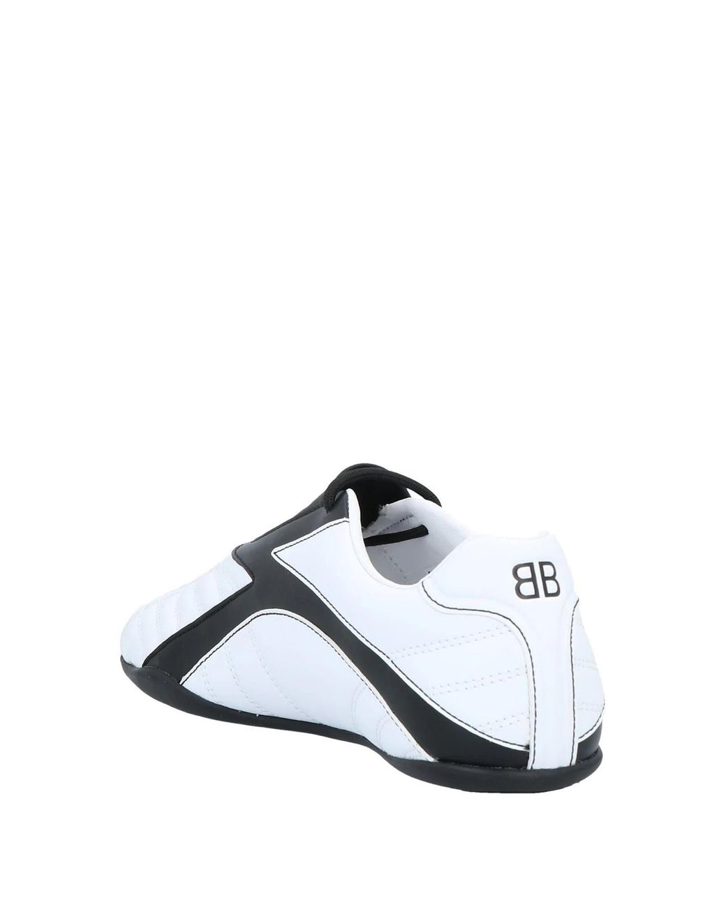 Balenciaga White Two-Tone Low-Top Casual Shoes