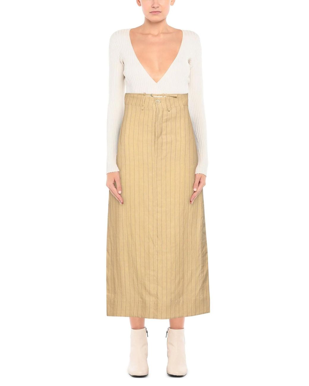 Jacquemus Natural Long Skirt