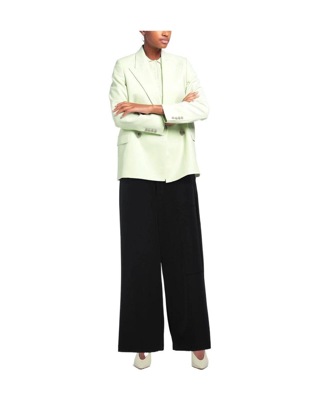 MM6 by Maison Margiela Black Minimalist Slim-Fit Solid-Color Pants