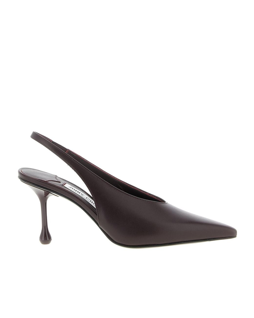 Jimmy Choo Brown Isa 80 Slingback Pointed-Toe Pumps