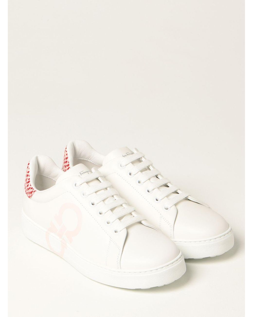 Ferragamo Natural Logo Casual Sneakers
