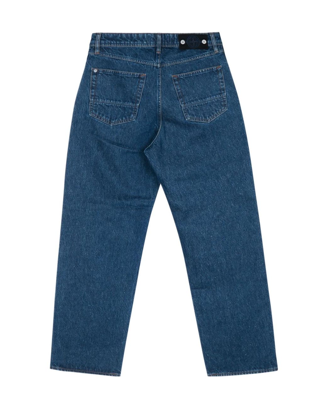 Stone Island Blue Straight Leg Jeans for men