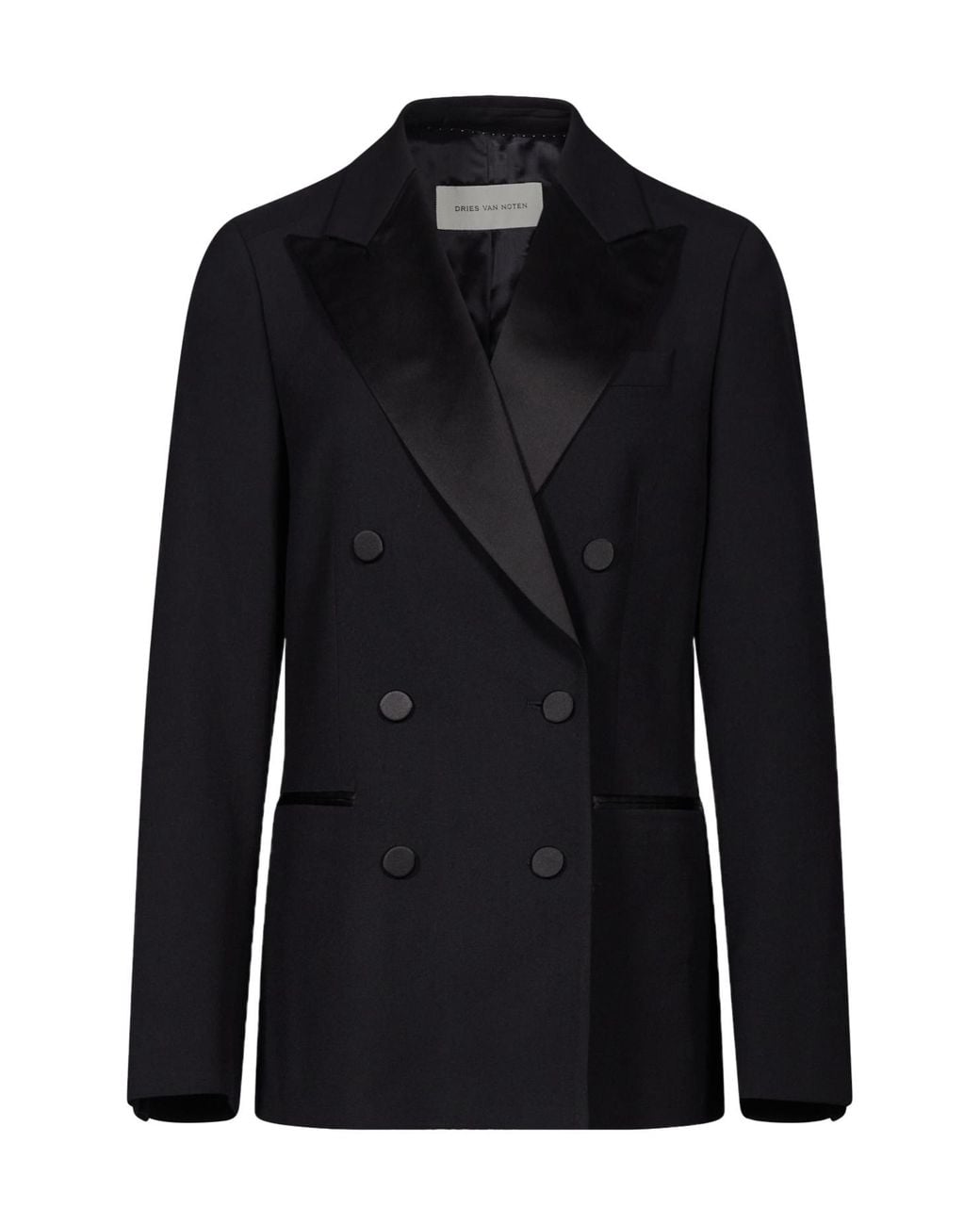Dries Van Noten Black Long-Sleeved Blazer