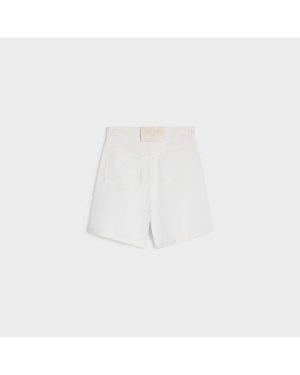 Céline White Shorts 001