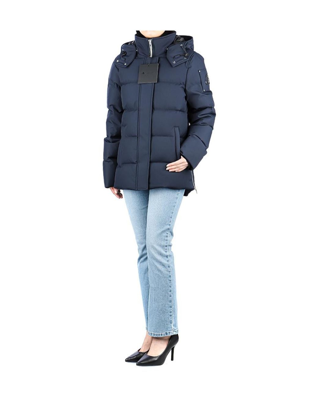 Moose Knuckles Blue Long-Sleeved Hooded Cotton Suit