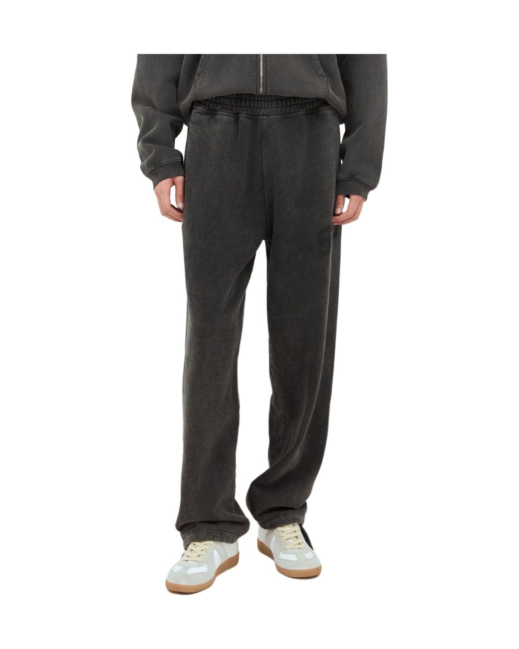 Stussy Gray Stüssy Faded Graphic Print Mid-Rise Track Pants for men