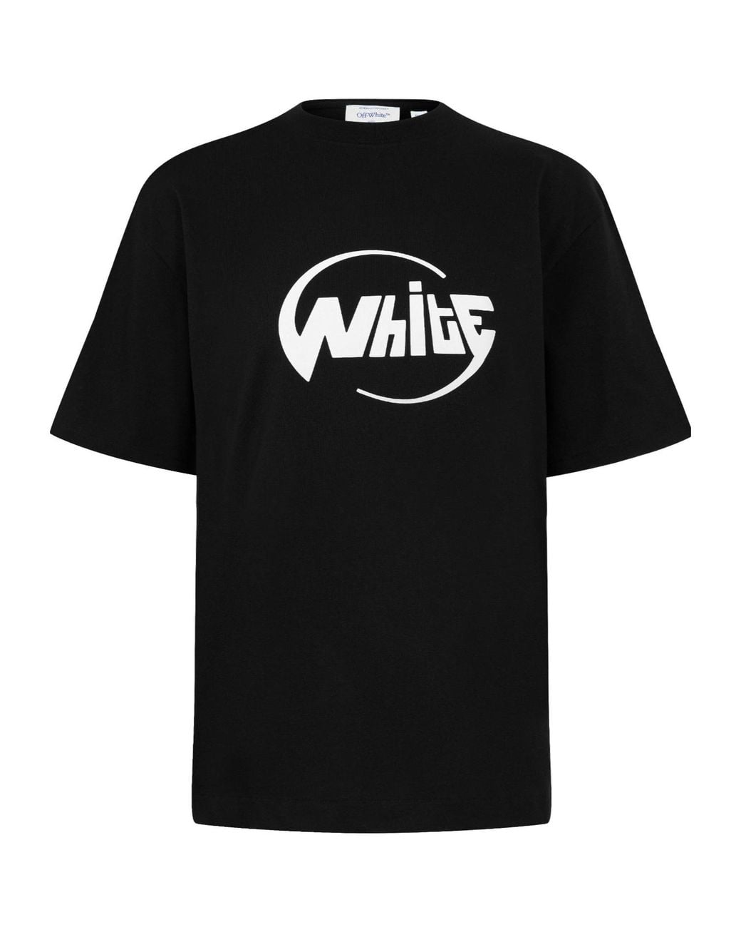 Off-White c/o Virgil Abloh Black Round-Neck Short-Sleeved Shirt for men