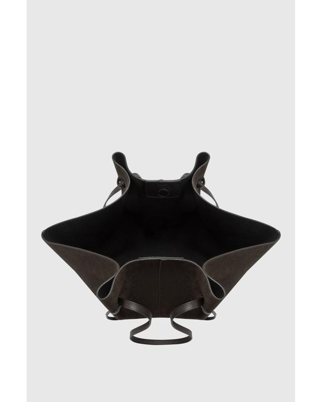 Yuzefi Black Mochi Suede Tote Bag