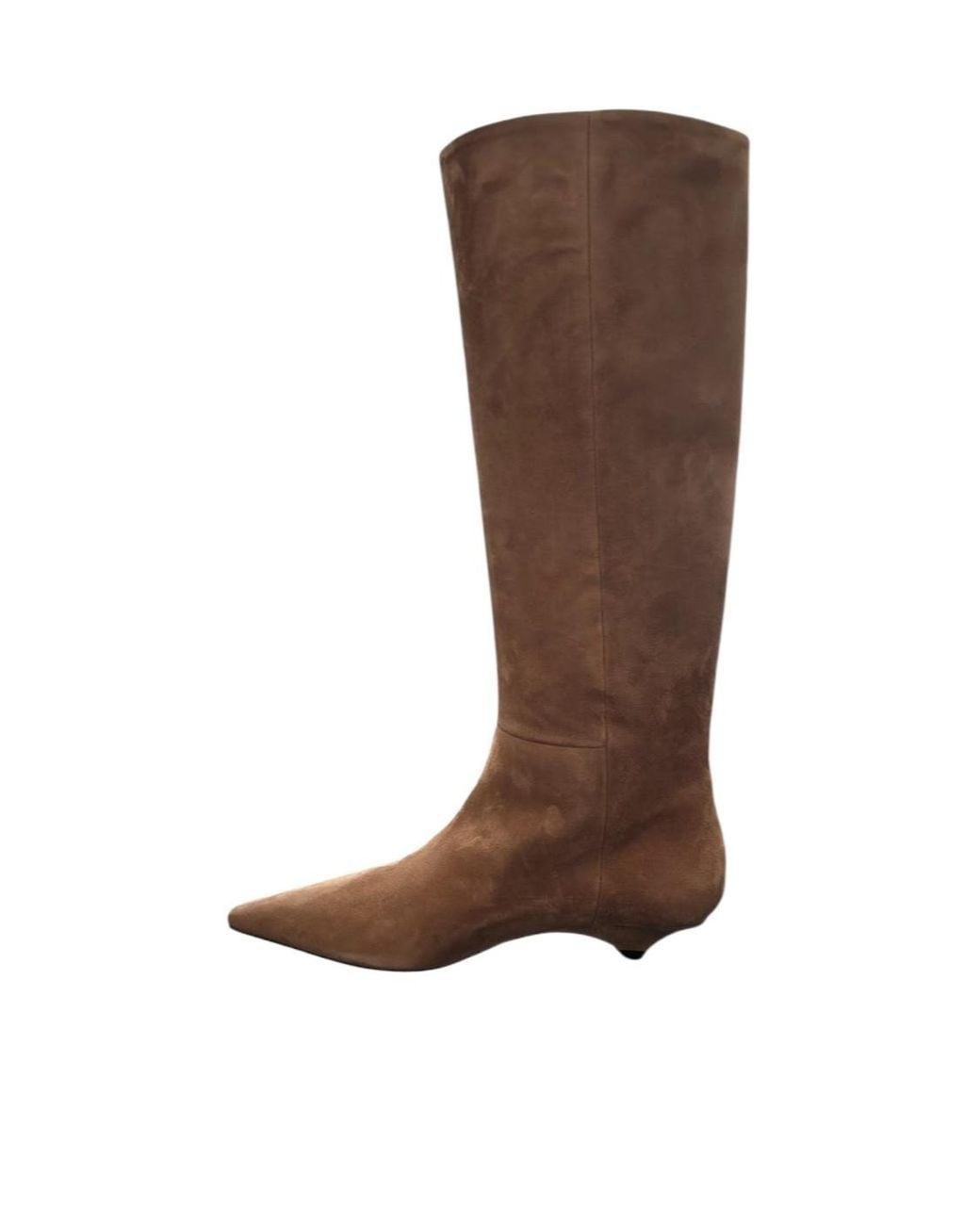 Vic Matié Brown Pointed-Toe Suede Knee-High Boots