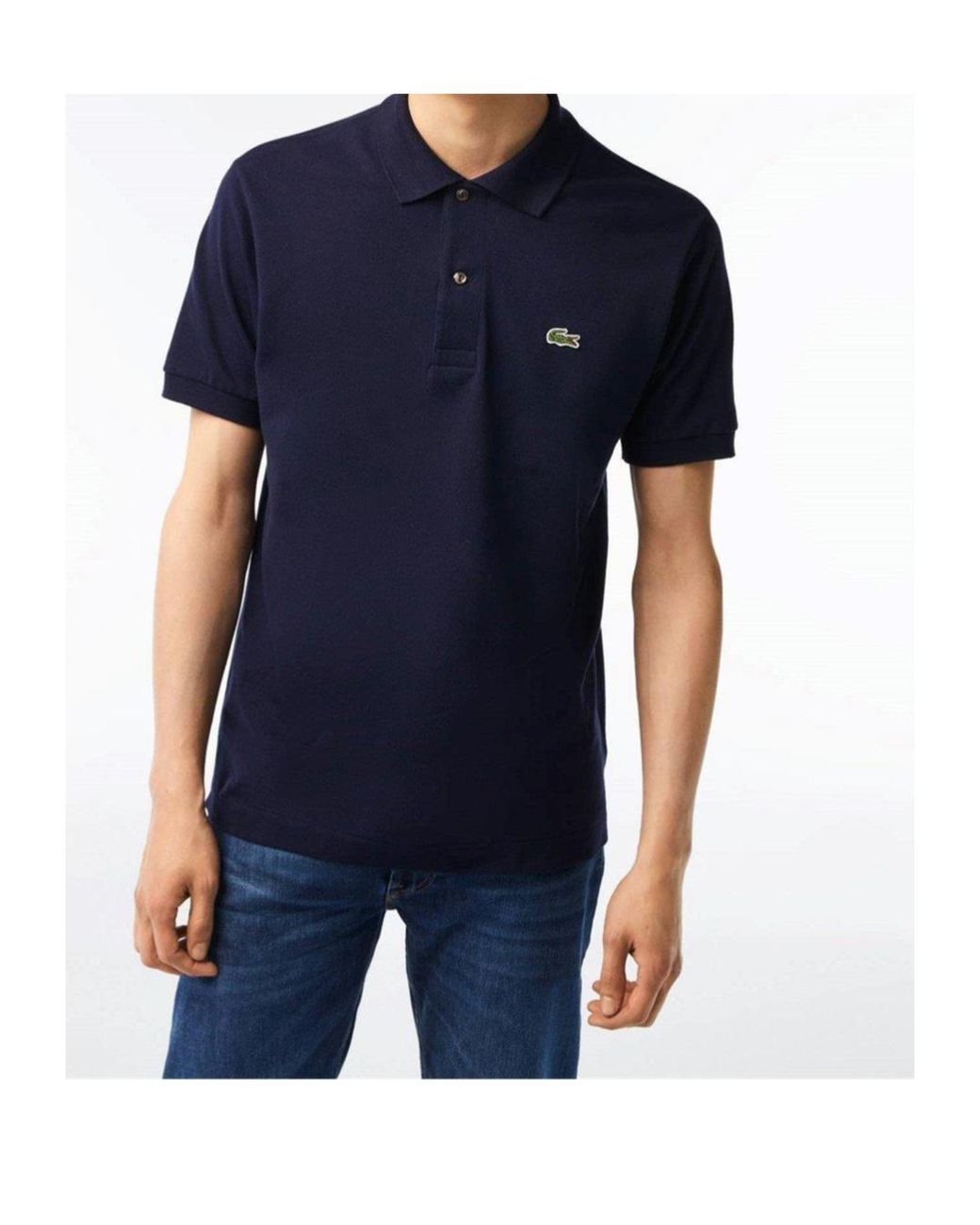 Lacoste Blue Short Sleeve Polo Shirt for men