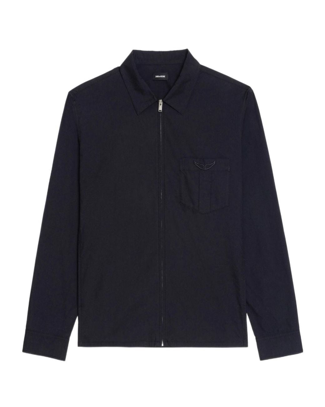 Zadig & Voltaire Blue Zip Pocket Shirt for men