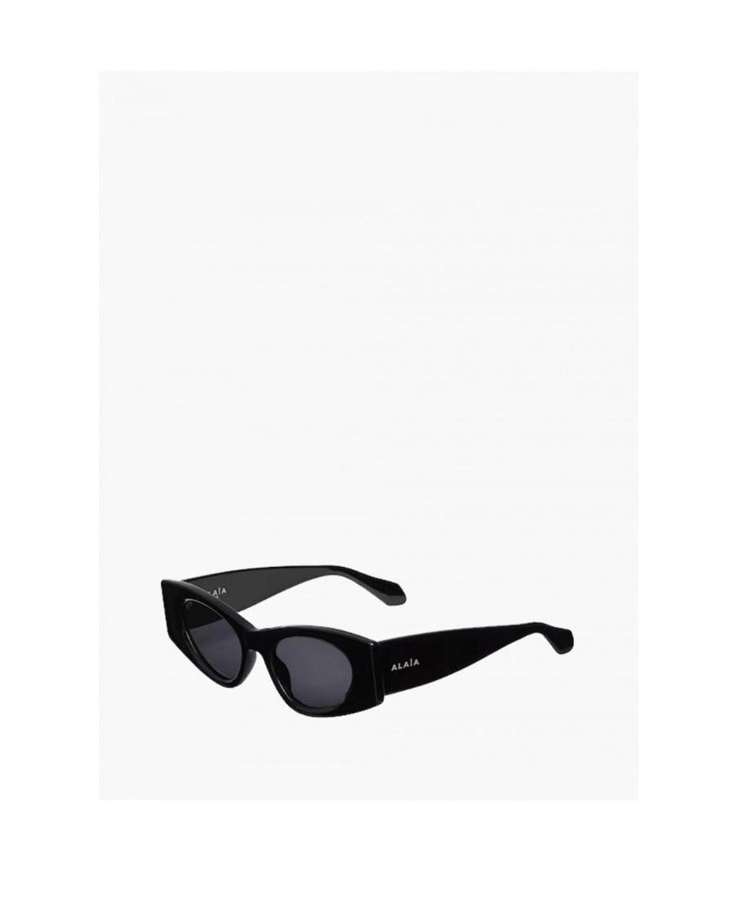 Alaïa White Alaïa Cat-Eye Frame Sunglasses