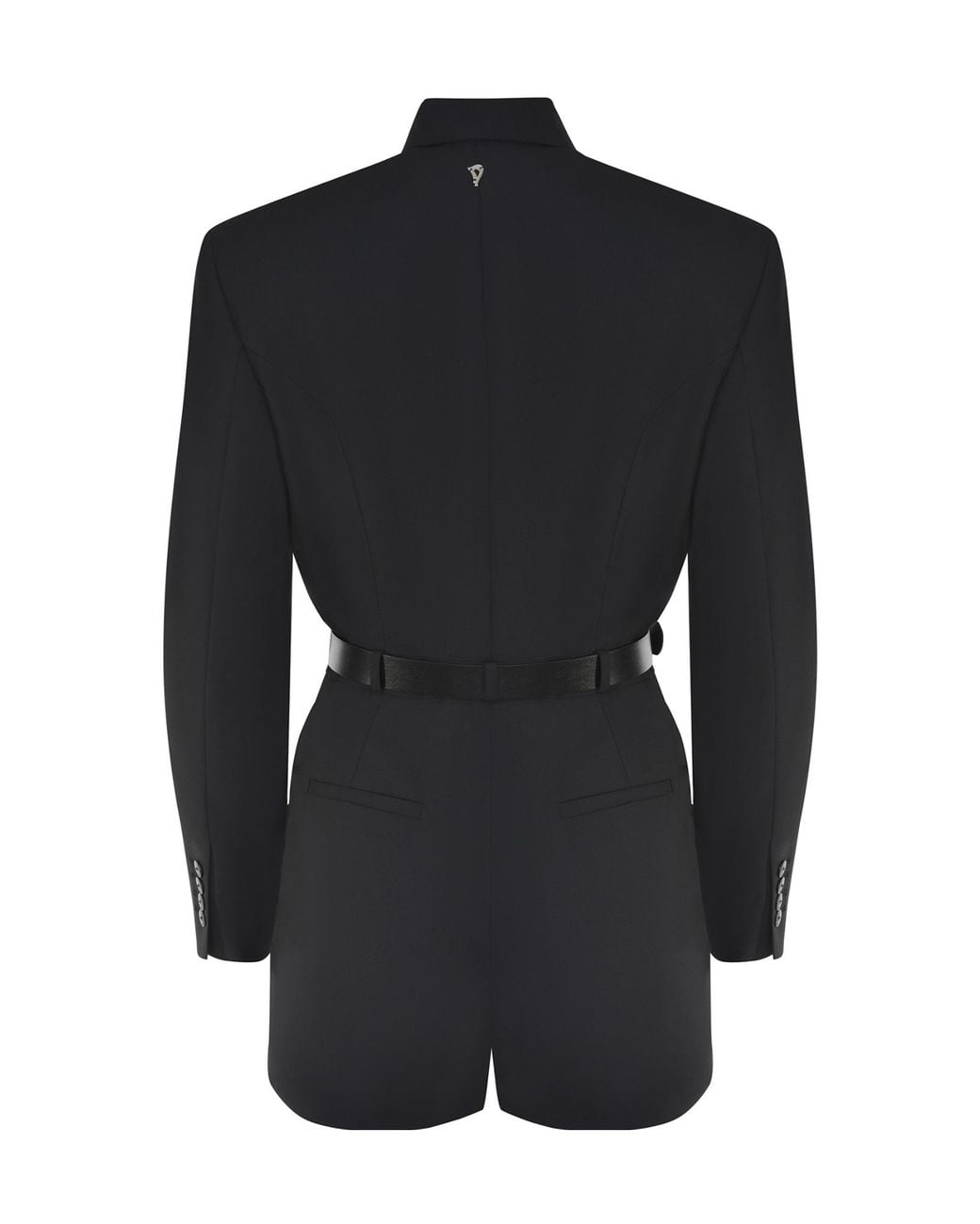Dondup Black Belted Blazer Jumpsuit