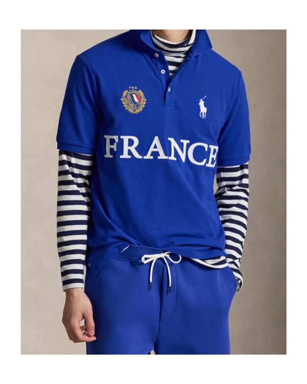 Polo Ralph Lauren Blue Logo-Embroidered Short-Sleeved Polo Shirt for men