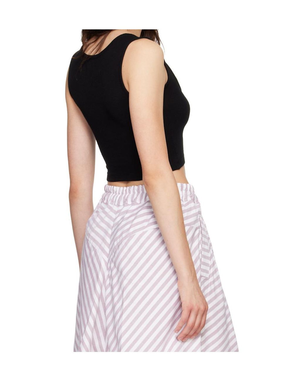 Vivienne Westwood Black Logo Crop Top