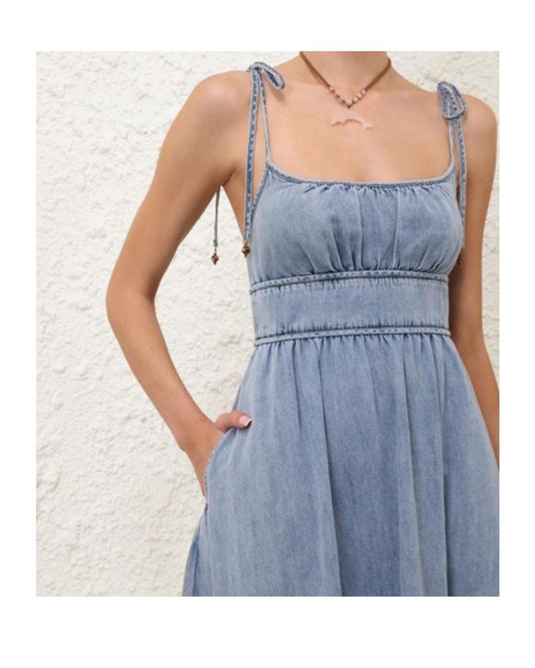 Zimmermann Blue Sleeveless Midi Dress