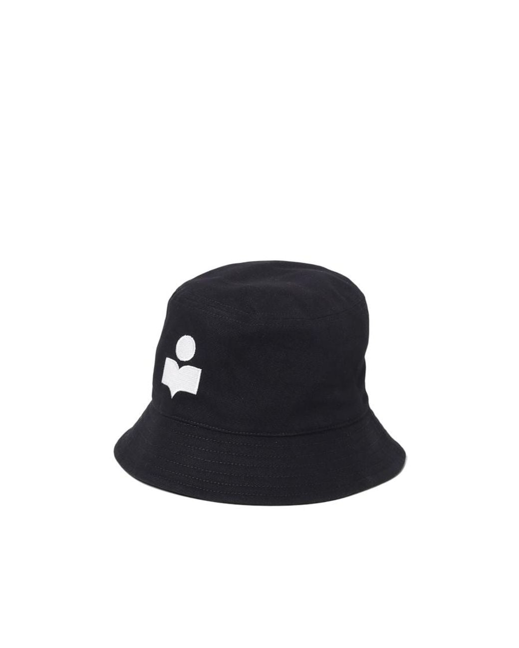 Isabel Marant Blue Logo Embroidered Bucket Hat