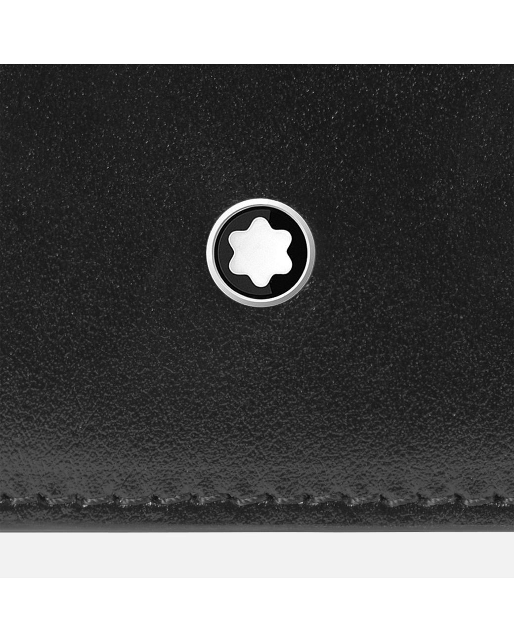 Montblanc Black Mini Logo Plaque 4Cc Wallet for men