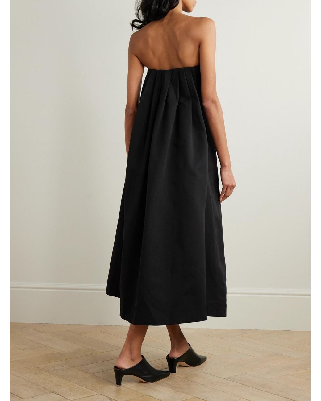 Staud Black Minimalist Dress