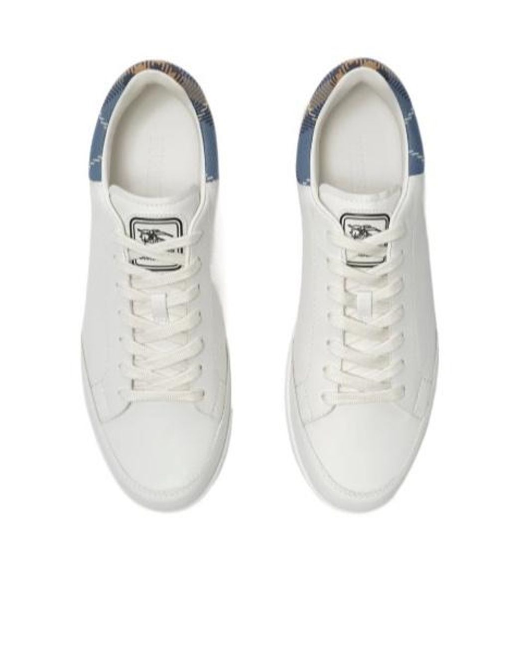 Burberry White Leather Set Sneakers for men