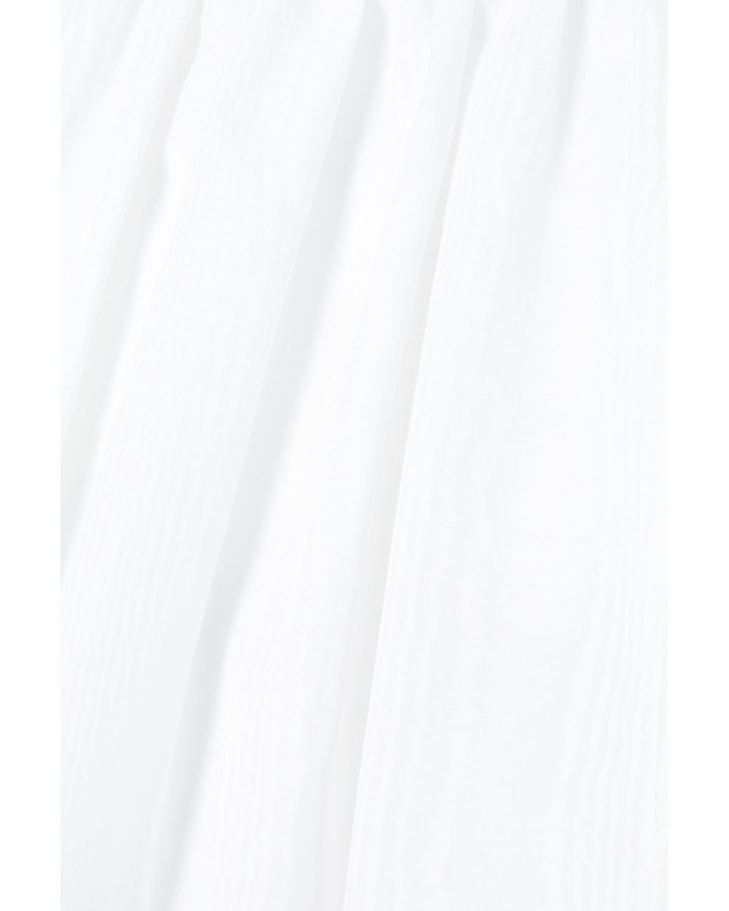 Carolina Herrera White Tiered Ruffled Cutout Moire-Taffeta Mini Dress