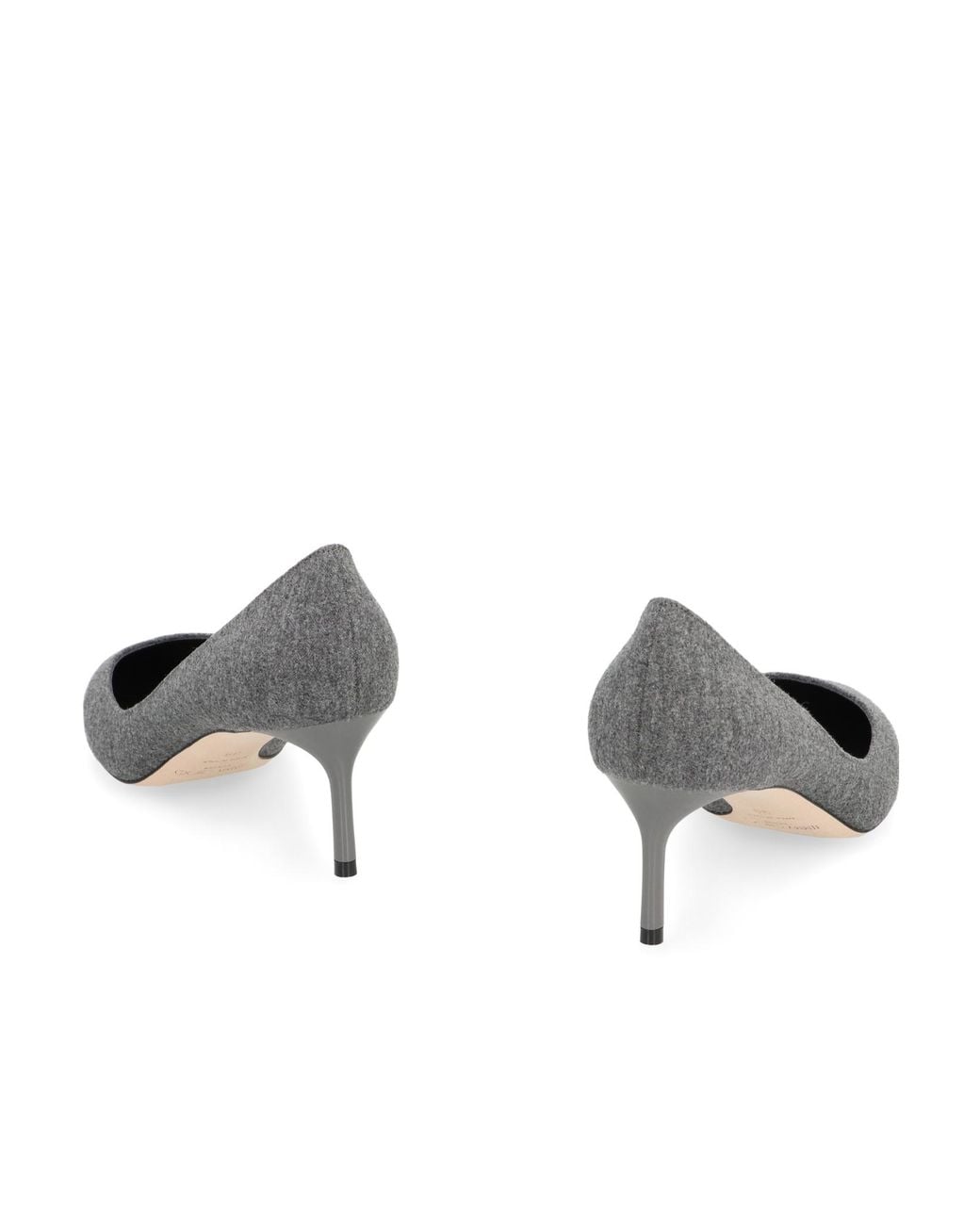 Jimmy Choo Gray Romy 60 Pointed Toe Pumps