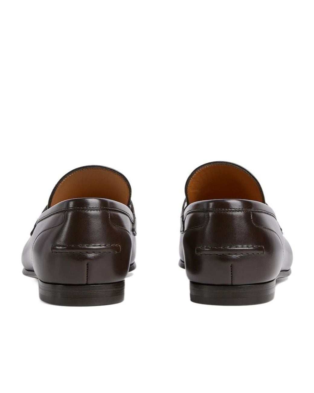 Gucci Brown Jordaan Horsebit Loafers for men
